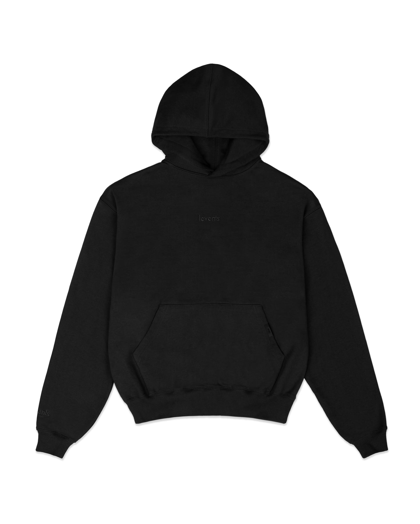 Levents® Basic Boxy Hoodie/ Black