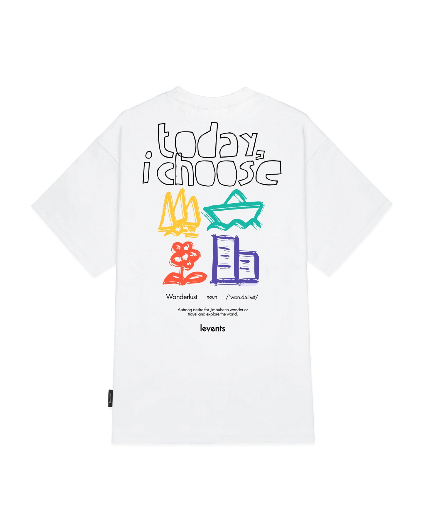 Levents® Draw Icon Tee/White