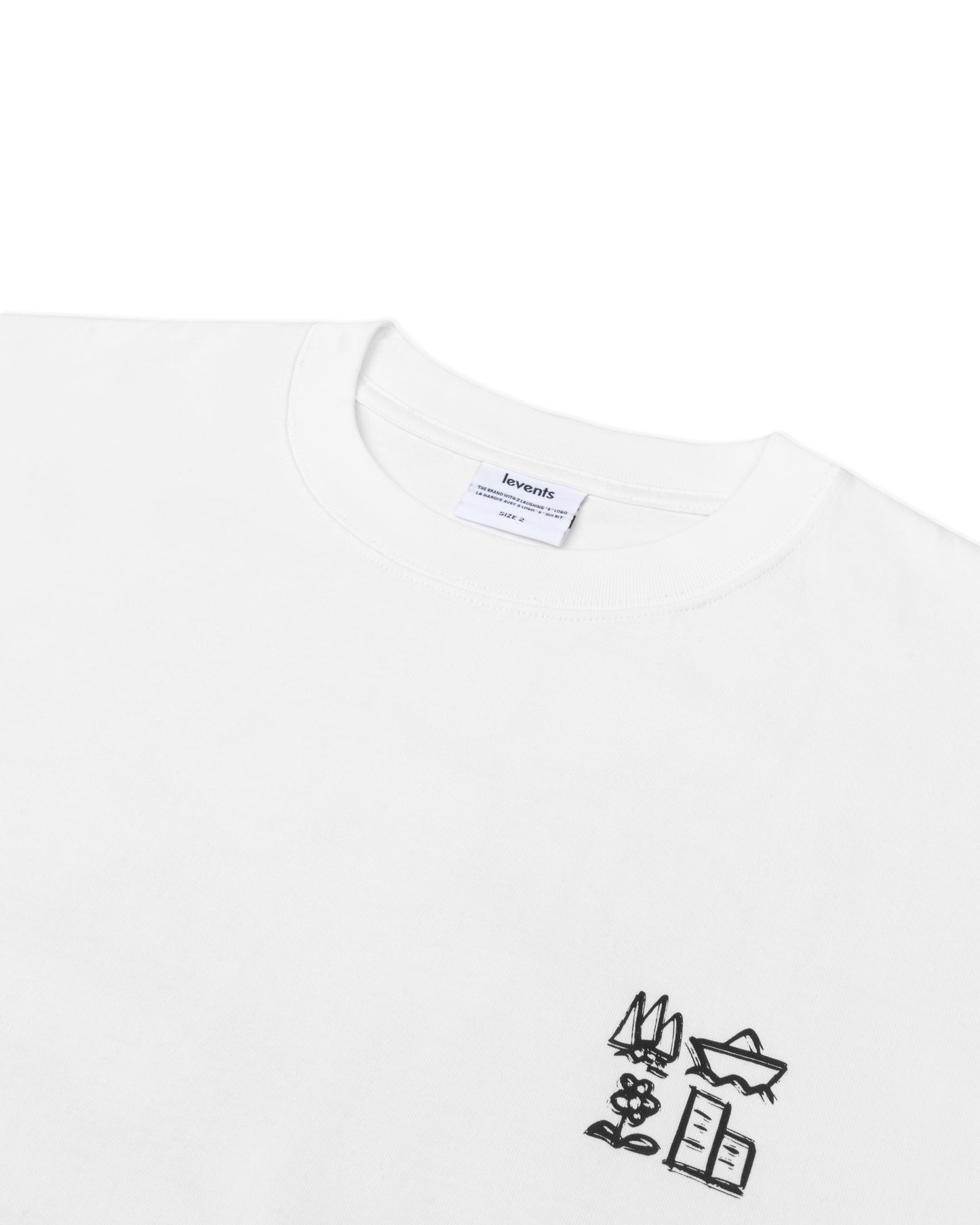 Levents® Draw Icon Tee/White