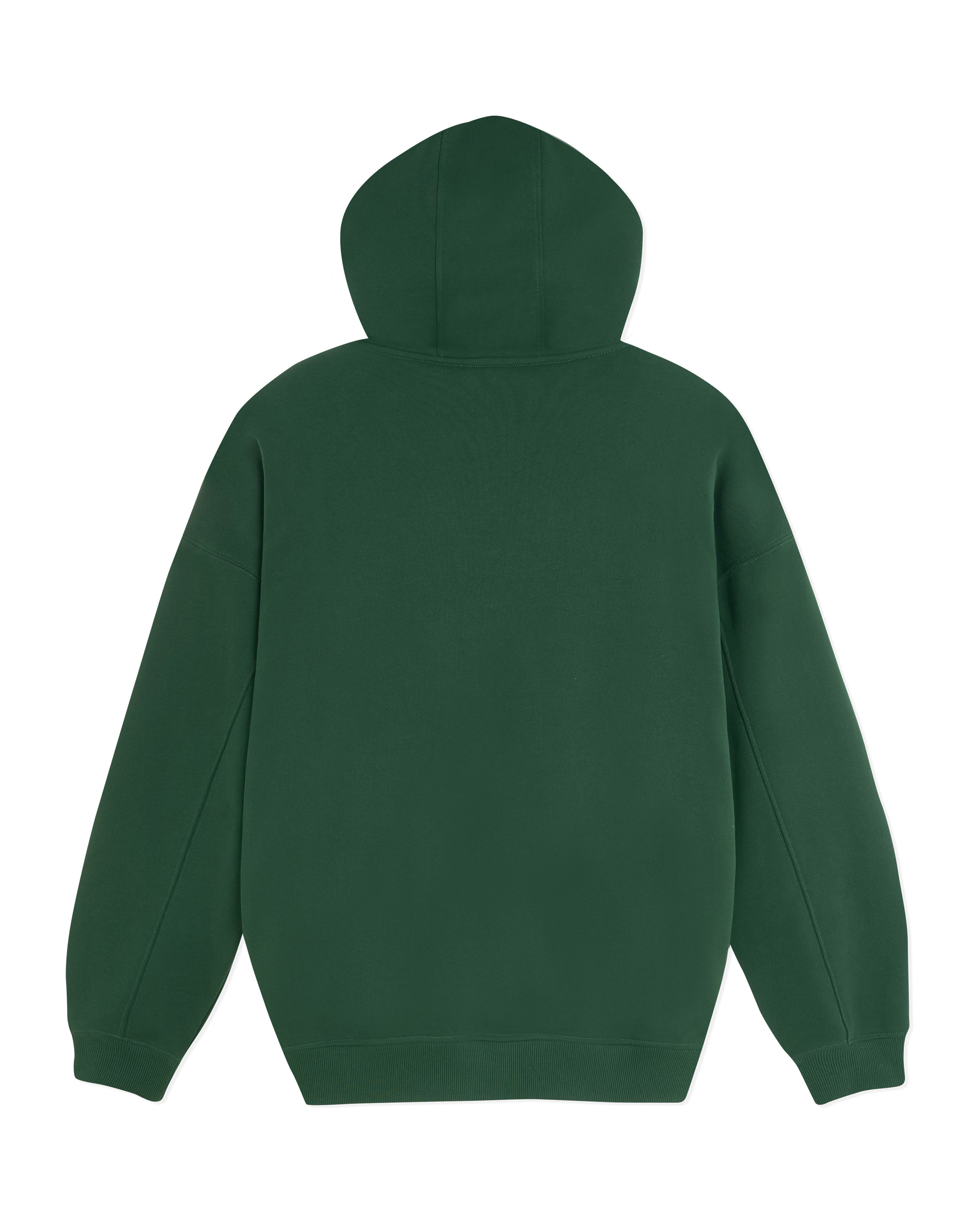 Dark green best sale zipper hoodie